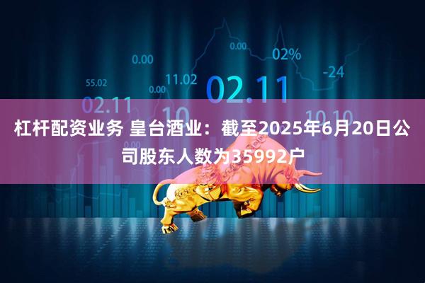 杠杆配资业务 皇台酒业：截至2025年6月20日公司股东人数为35992户