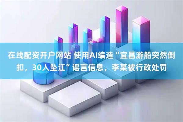 在线配资开户网站 使用AI编造“宜昌游船突然倒扣，30人坠江”谣言信息，李某被行政处罚